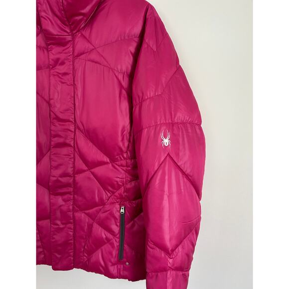 SPYDER Women’s Puffer Jacket Coat Size L Full Zip Winter Activewear Gorpcore - Picture 4 of 8